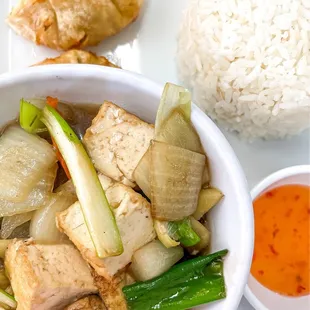 Lemongrass Tofu Lunch Special