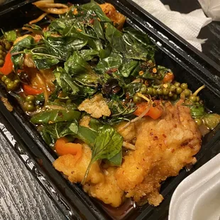Spicy catfish - sauce is so delicious!!!