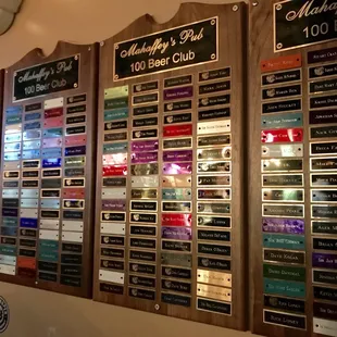 100 beer club honorees