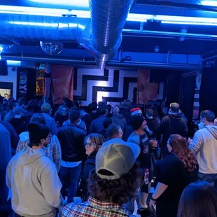 Before the show, and before we were packed in like sardines.