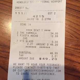Drink prices are not listed so FYI... The weak Mai Tais are a whoppin $17 per pop! Not worth it!