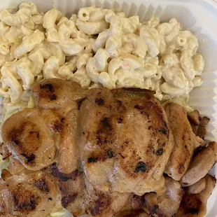 Chicken Plate- super bland chicken and macaroni salad!