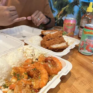 Garlic Shrimp Chicken Katsu