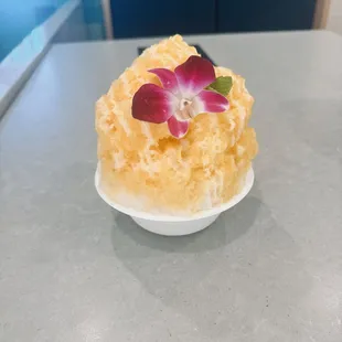 Mango Flavor with an edible flower!