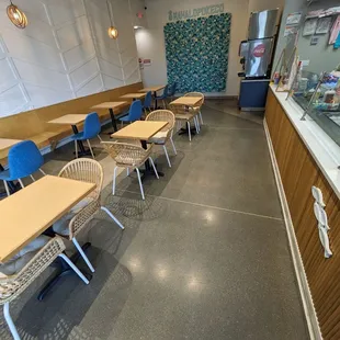 interior, sushi and sashimi