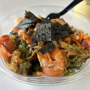 Made a &quot;Create Your Own Bowl&quot; and went nuts. The Lava Sauce is really good.