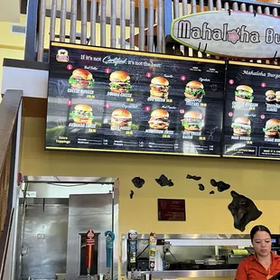 Part of menu and service