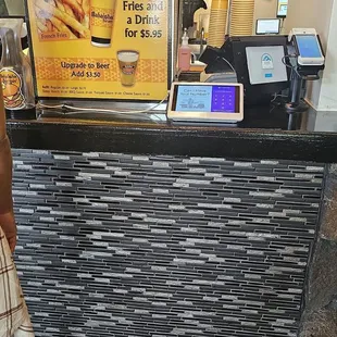 Front counter to order