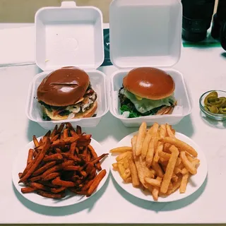 1/2 Lb Double Cheeseburger