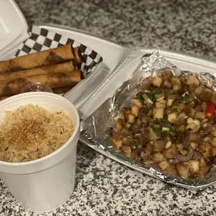 Sisig, Lumpia, &amp; Garlic Fried Rice