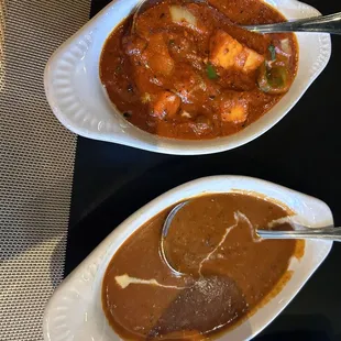 Kadhai Paneer and Dal Makhani