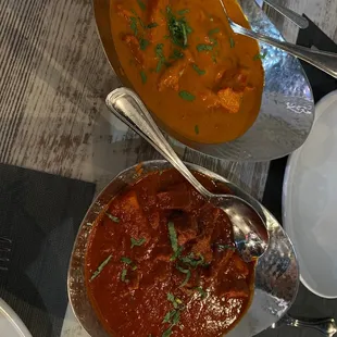 Butter Chicken and Lamb Vindaloo