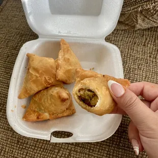 1. Vegetable Samosa - comes with 4! No complaints