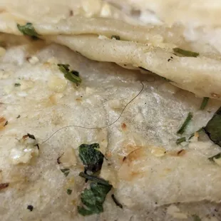 Naan with hair