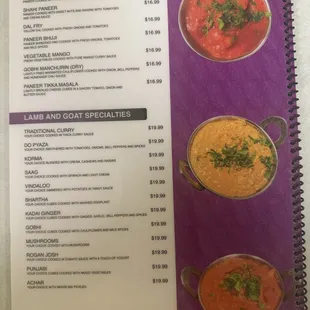 soups and chowder, menu