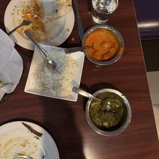 Murg Saag&amp; Murg Korma