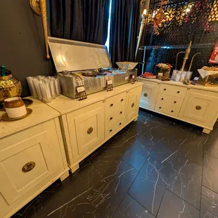 Dessert and chaat area