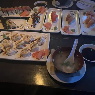 food, sushi and sashimi
