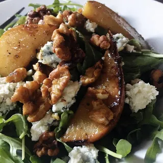 Roasted Pear and Arugula Salad