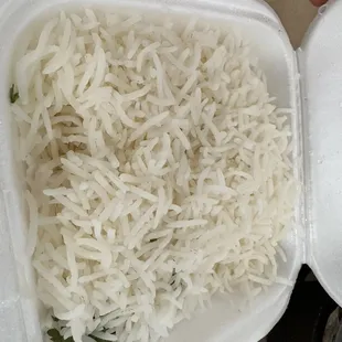 Rice that came with the butter chicken