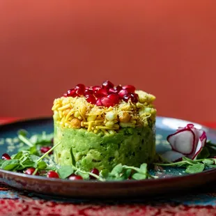 a plate of food on a table