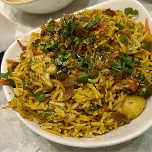 Vegetable Briyani $14