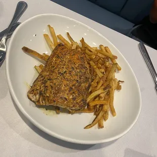 Salmon with French Fries