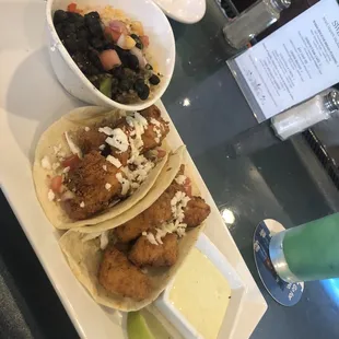 The Street Tacos were phenomenal! I also got the Mahi Splash to drink. I will definitely visit again. :)