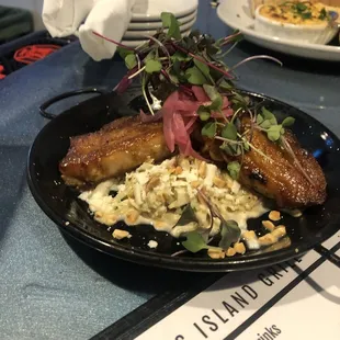 Bourbon brown sugar glazed pork belly