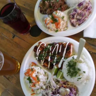 Mahi and Pulled Pork Plates - under $10 each!