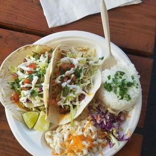Grilled Chicken Taco Plate Lunch