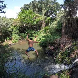 A hidden gem...small hike and cliffs to jump off