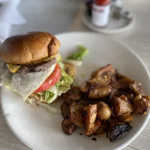 Breakfast burger