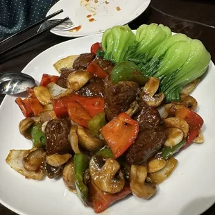 Merlot Stir Fried Cube of Beef Tenderloin