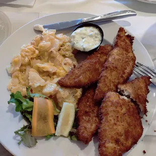 Fried lake perch dinner special yummy