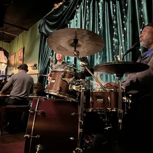 a man playing the drums