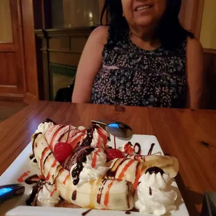 Banana Split sundae on a Tuesday