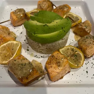 Truffle Salmon Skewers