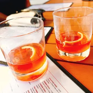  two glasses of orange juice