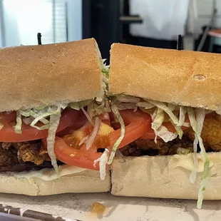 Peacemaker po boy sandwich