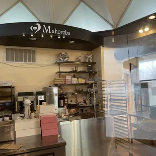 Interior of Mahoroba Japanese Bakery in Sacramento.