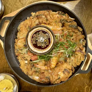 Seafood pancake
