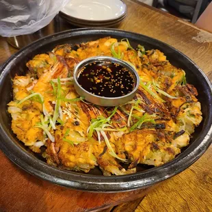 Seafood pancake