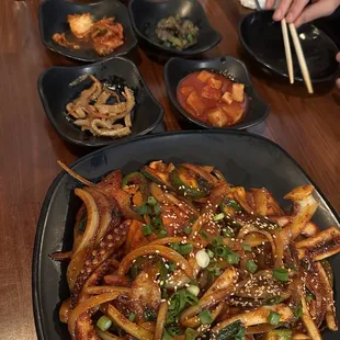 Refillable banchan from your entree order.