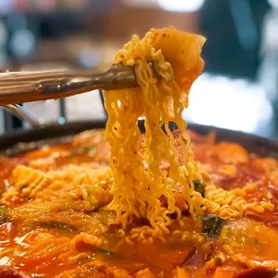 Budae jeongol is a little lacking in the flavor department. Kind of like a watered down kimchi jjigae. (Rating: 3/5)