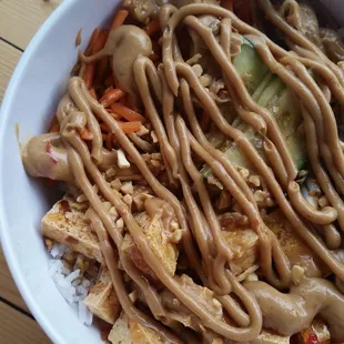 Rice Bowl: fried tofu (2017)