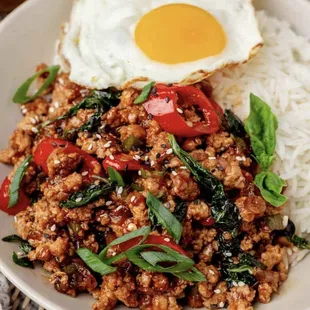 Our weekly specials Thai Basil (Pork or chicken)