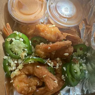 Jalapeño Prawns with special sauce