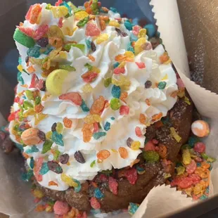 Fruity Pebbles Funnel Cake