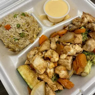 Teryaki chicken lunch